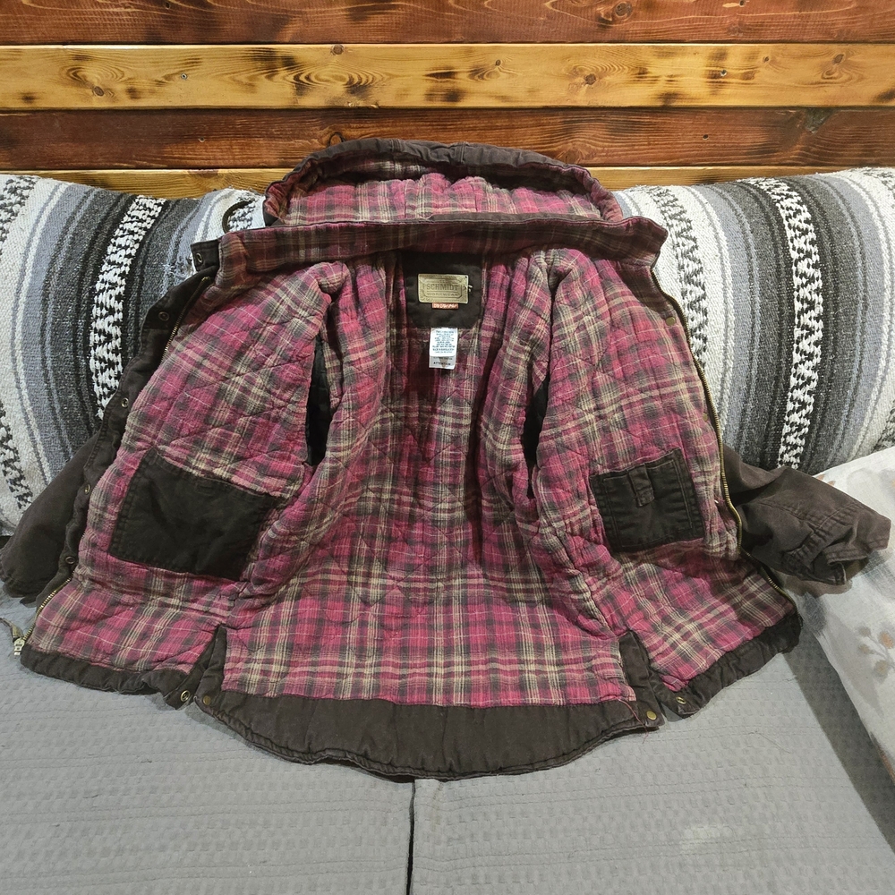 Plaid Pink and Brown Women's Jacket
